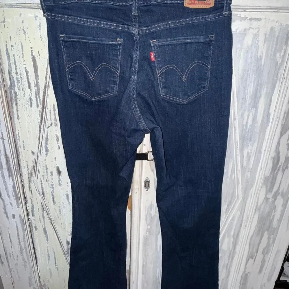 Levi-s Women's Navy and Blue Jeans
